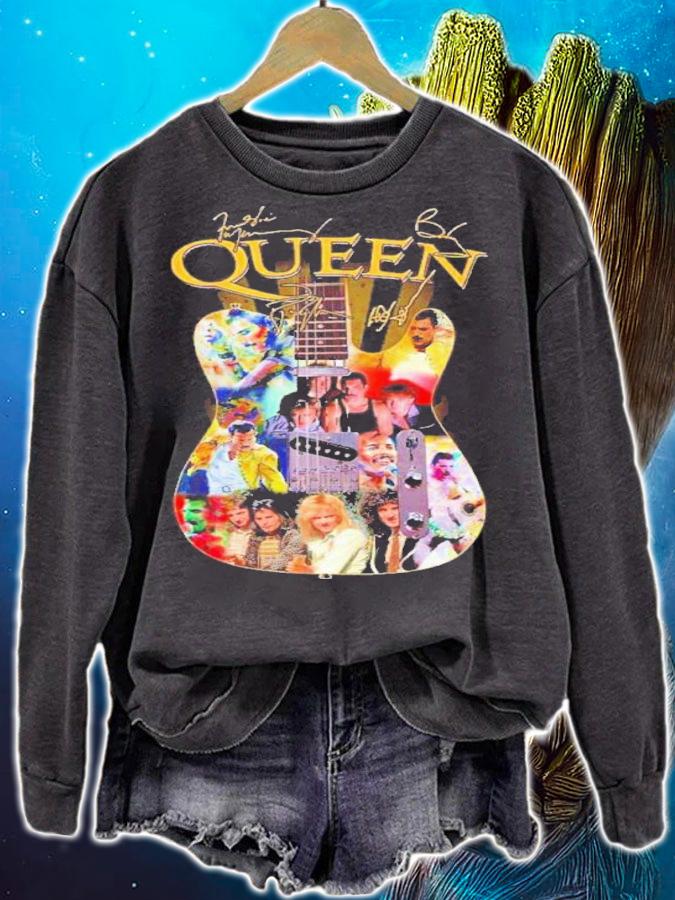 The Queen Band Members Guitar Signatures Shirt t-shirt sweatshirt