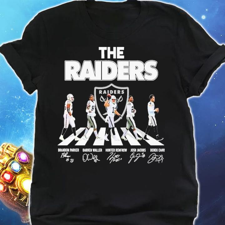 The Raiders Abbey Road Signatures Shirt t-shirt shirt
