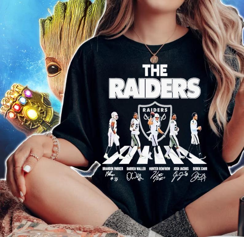 The Raiders Abbey Road Signatures Shirt t-shirt woman shirt
