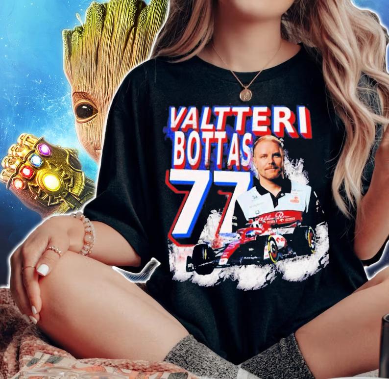Valtteri Bottas 77 Car Racing Nascar F1 Championships T-Shirt t-shirt woman shirt
