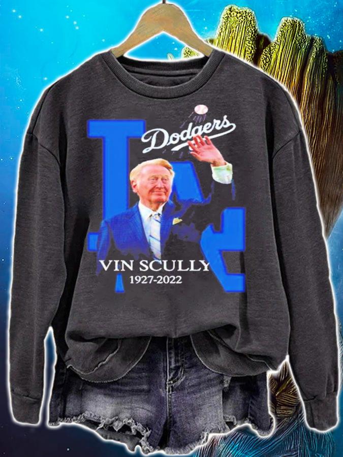 Vin Scully 1927-2022 Forever The Voice Of The Dodgers Shirt t-shirt sweatshirt