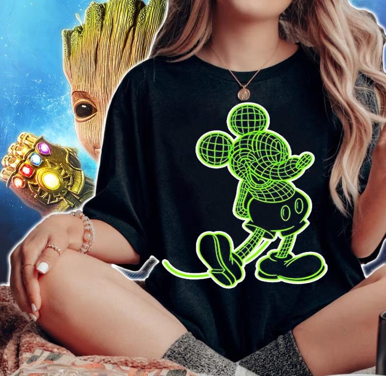 Wire Frame Classic Mickey T-Shirt t-shirt woman shirt