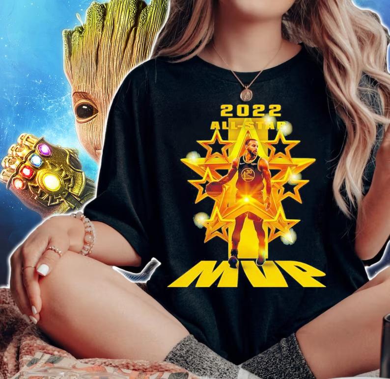 2022 Stephen Curry NBA All-star MVP Shirt t-shirt woman shirt