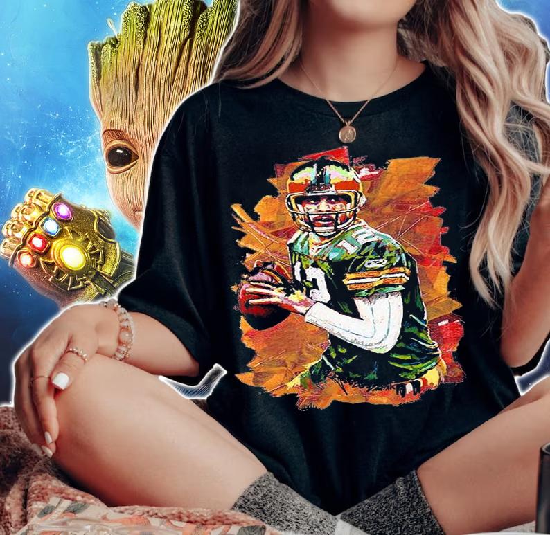 Aaron Rodgers Art Vintage T-Shirt t-shirt woman shirt