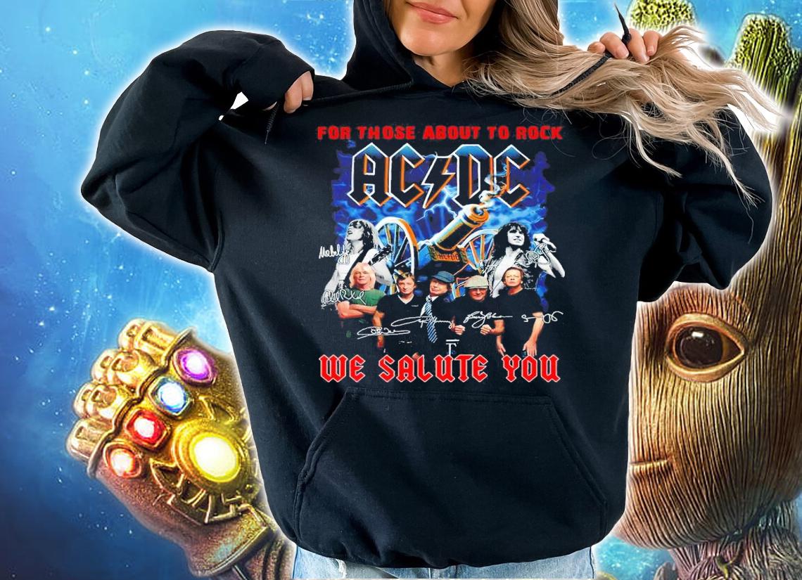 ACDC For Those About To Rock We Salute You Signatures Shirt t-shirt hoodie