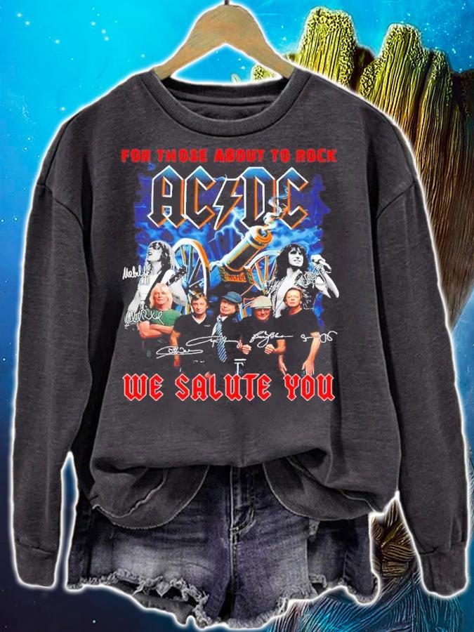 ACDC For Those About To Rock We Salute You Signatures Shirt t-shirt sweatshirt