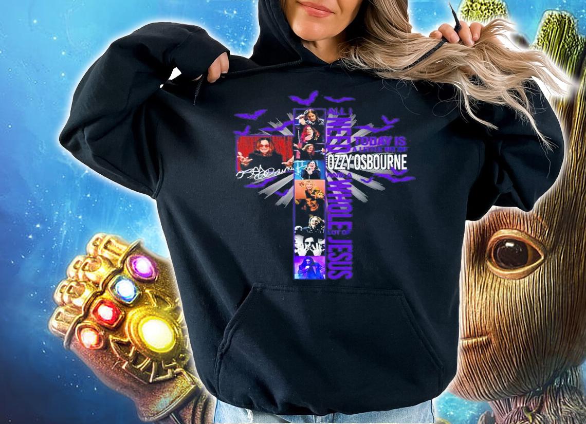All I Need Today Is A Little Bit Of Ozzy Osbourne And A Whole Lot Of Jesus Signatures Shirt t-shirt hoodie