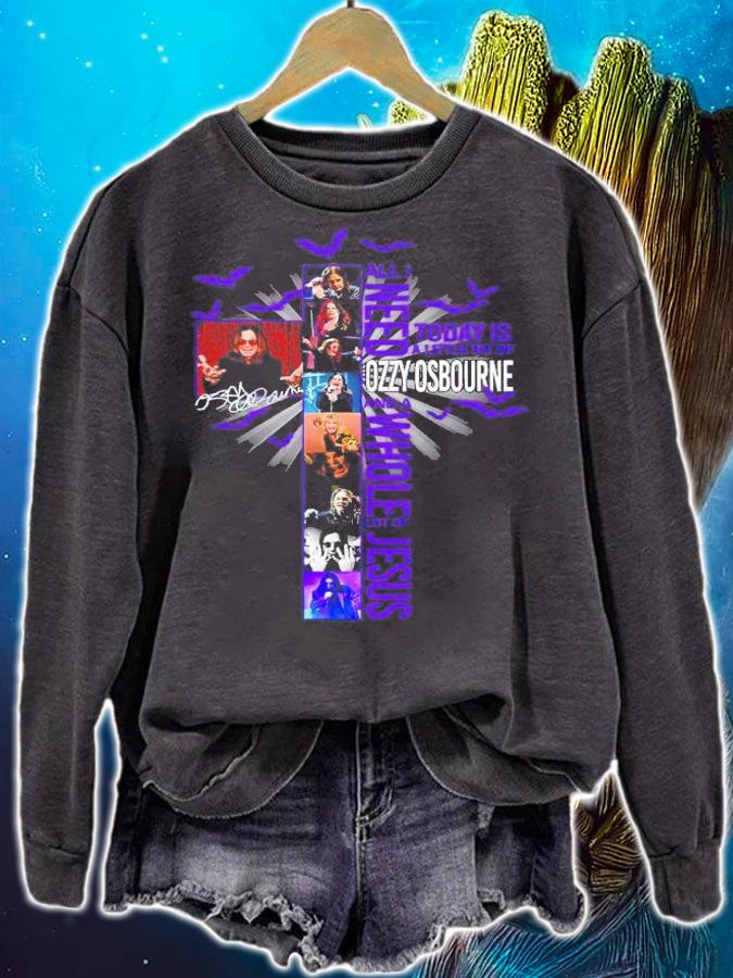 All I Need Today Is A Little Bit Of Ozzy Osbourne And A Whole Lot Of Jesus Signatures Shirt t-shirt sweatshirt