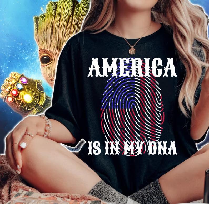 America Is In My DNA USA T-Shirt t-shirt woman shirt