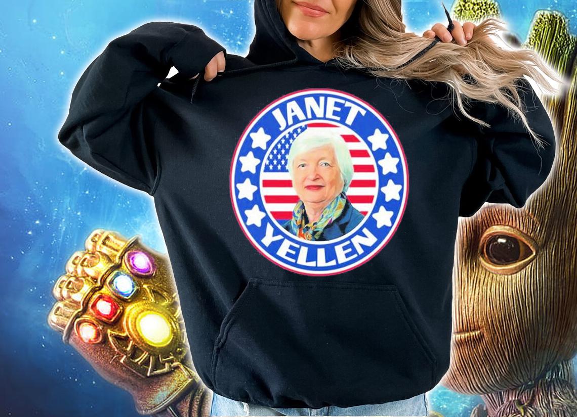 American Flag Janet Yellen T-Shirt t-shirt hoodie