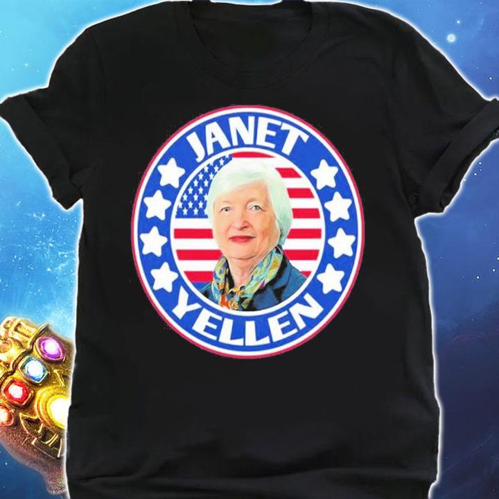 American Flag Janet Yellen T-Shirt t-shirt shirt