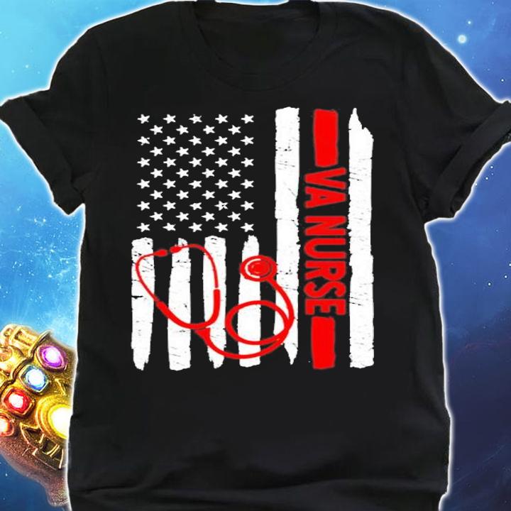 American Va Nurse Stethoscope Cool Black History Month Gift Pullover T-Shirt t-shirt shirt