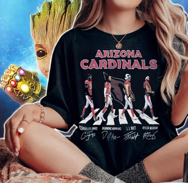 Arizona Cardinals Abbey Road signatures shirt t-shirt woman shirt