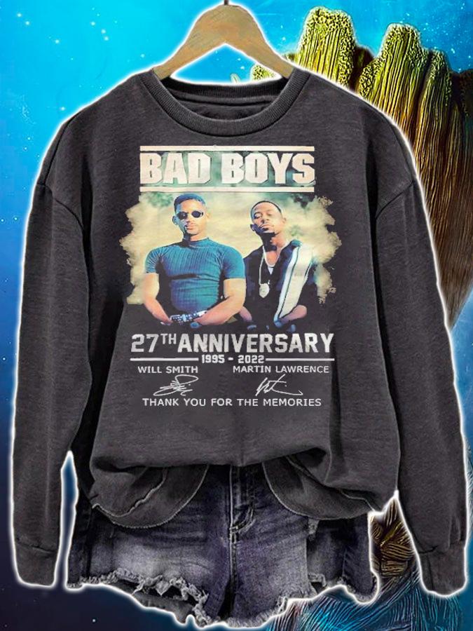 Bad Boys 27th Anniversary 1995-2022 Signatures Thank You For The Memories Shirt t-shirt sweatshirt