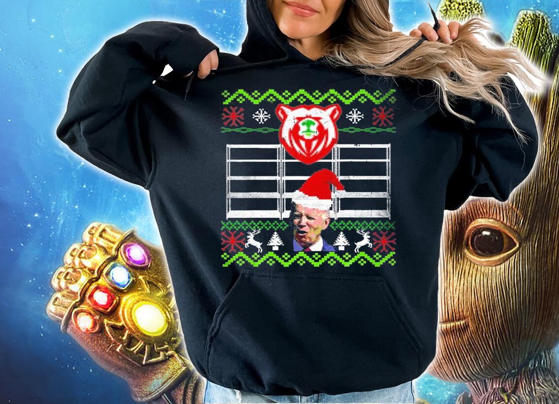 Bare Shelves Biden Meme Ugly Christmas Sweater T-Shirt t-shirt hoodie