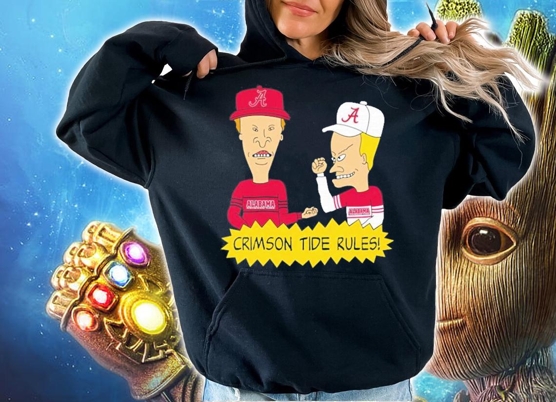 Beavis and Butt-Head Alabama Crimson Tide Rules NCAA T-Shirt t-shirt hoodie