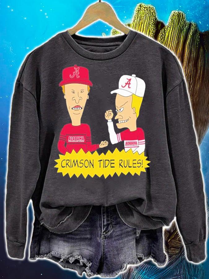 Beavis and Butt-Head Alabama Crimson Tide Rules NCAA T-Shirt t-shirt sweatshirt