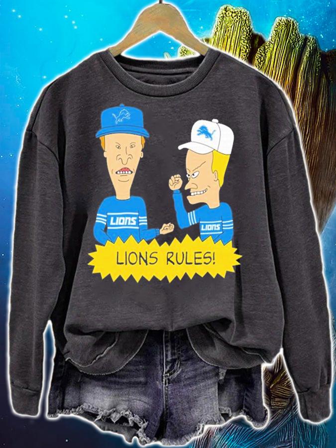 Beavis and Butt-Head Detroit Lions Rules NFL T-Shirt t-shirt sweatshirt