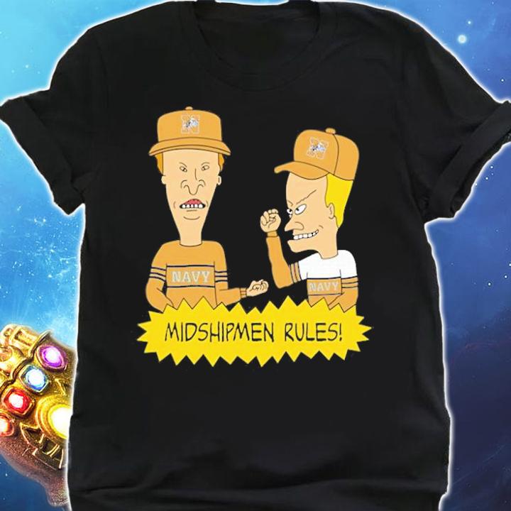 Beavis and Butt-Head Navy Midshipmen Rules NCAA T-Shirt t-shirt shirt