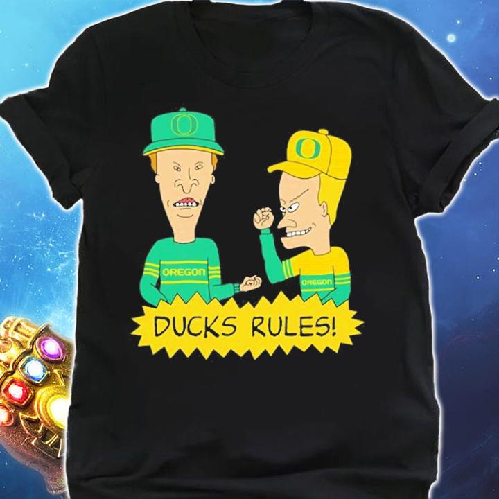 Beavis and Butt-Head Oregon Ducks Rules NCAA T-Shirt t-shirt shirt