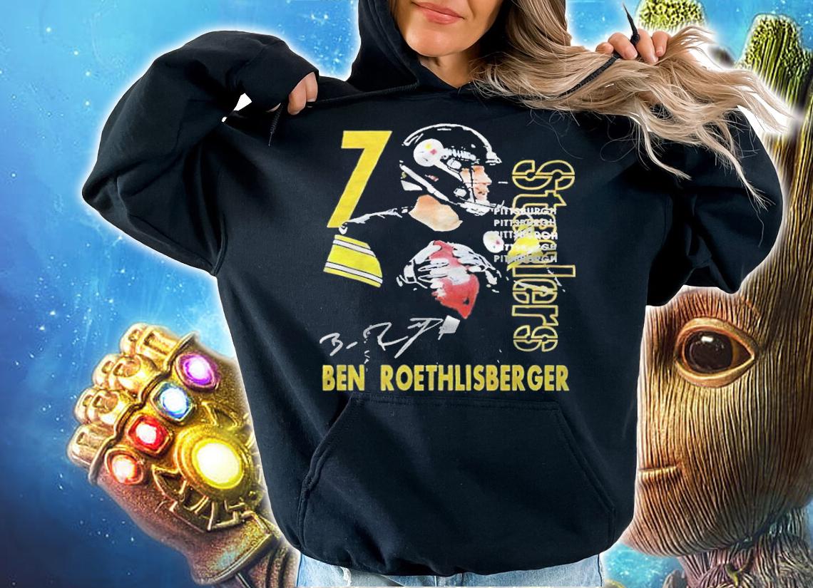 Ben Roethlisberger 7 Steelers Pittsburgh signature 2022 T-shirt t-shirt hoodie