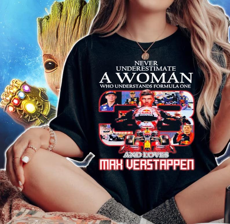 Best Never Underestimate A Woman Who Understands Formula One And Loves Max Verstappen Shirt t-shirt woman shirt