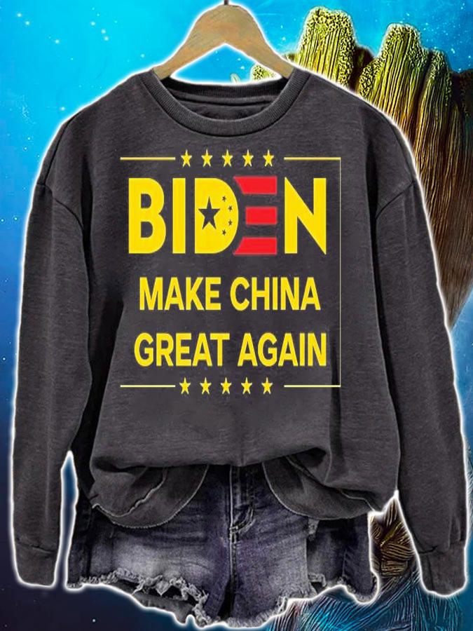Biden Make China Great Again Funny Anti Joe Biden t-shirt sweatshirt