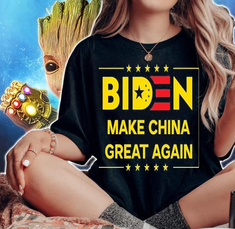 Biden Make China Great Again Funny Anti Joe Biden t-shirt woman shirt