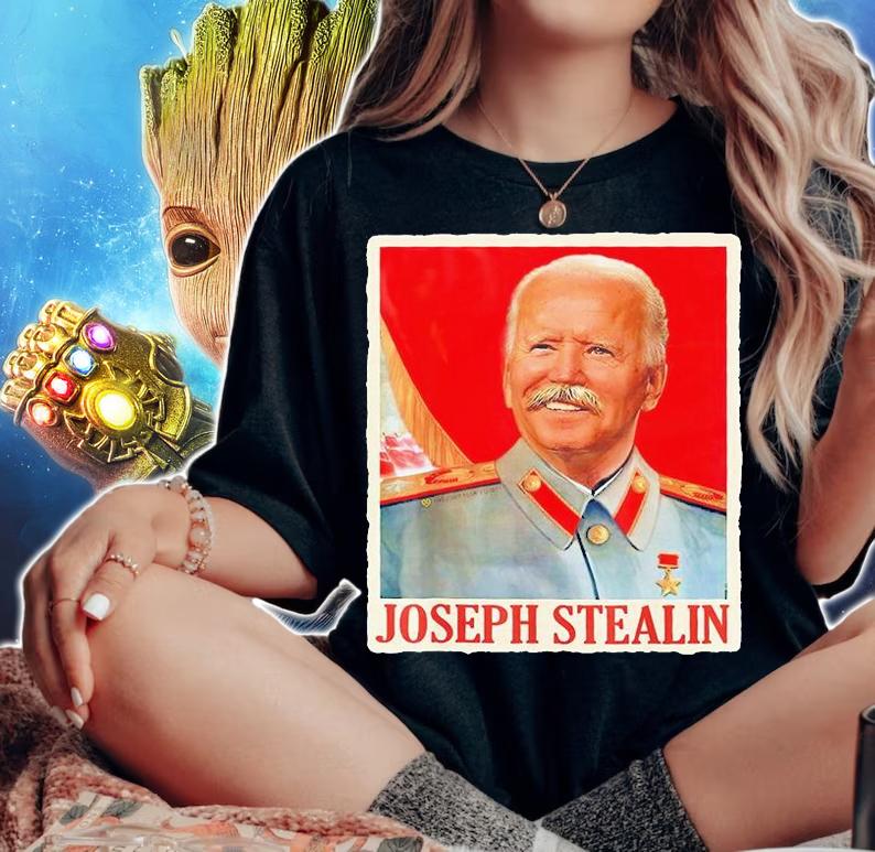 Biden Stealin Gas Prices Meme Anti Joe Biden t-shirt woman shirt