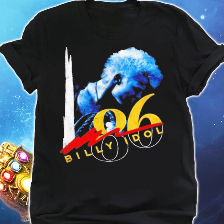 Billy Idol 1986 Whiplash Smile Tour Band Concert Shirt t-shirt shirt