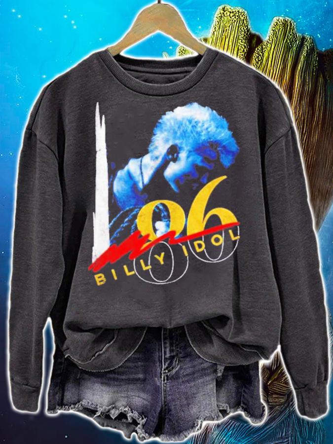 Billy Idol 1986 Whiplash Smile Tour Band Concert Shirt t-shirt sweatshirt
