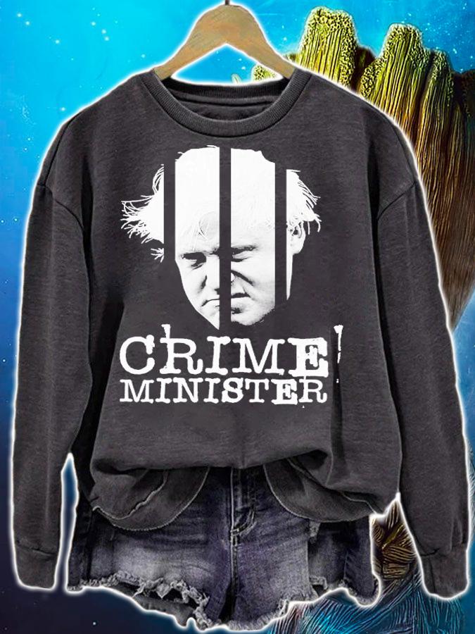 Boris Johnson Crime Minister Uk Politics Shirt t-shirt sweatshirt