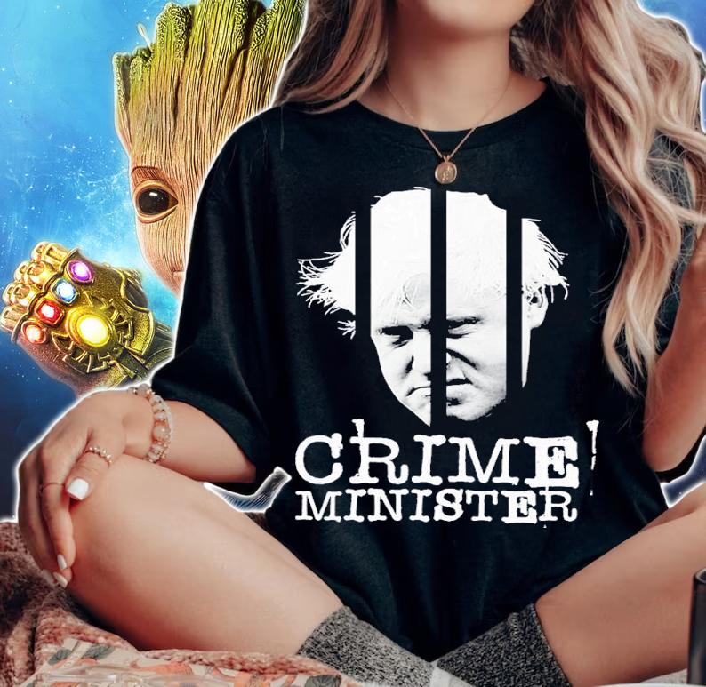Boris Johnson Crime Minister Uk Politics Shirt t-shirt woman shirt