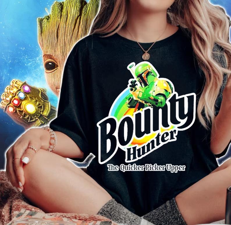 Bounty Hunter The Quicker Picker Upper T-Shirt t-shirt woman shirt