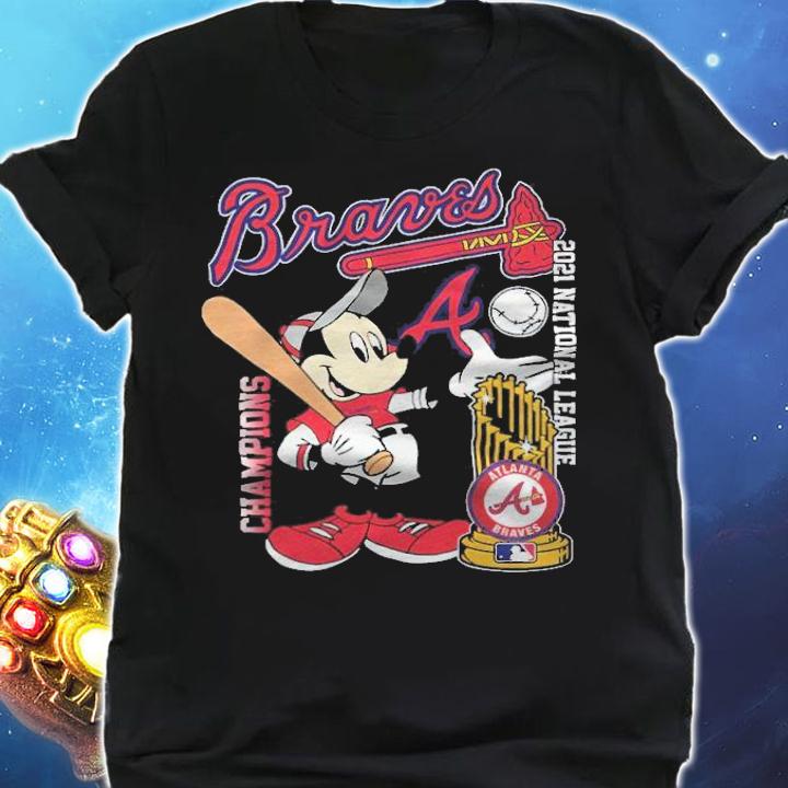 Braves 2021 National League Mickey Mouse shirt t-shirt shirt