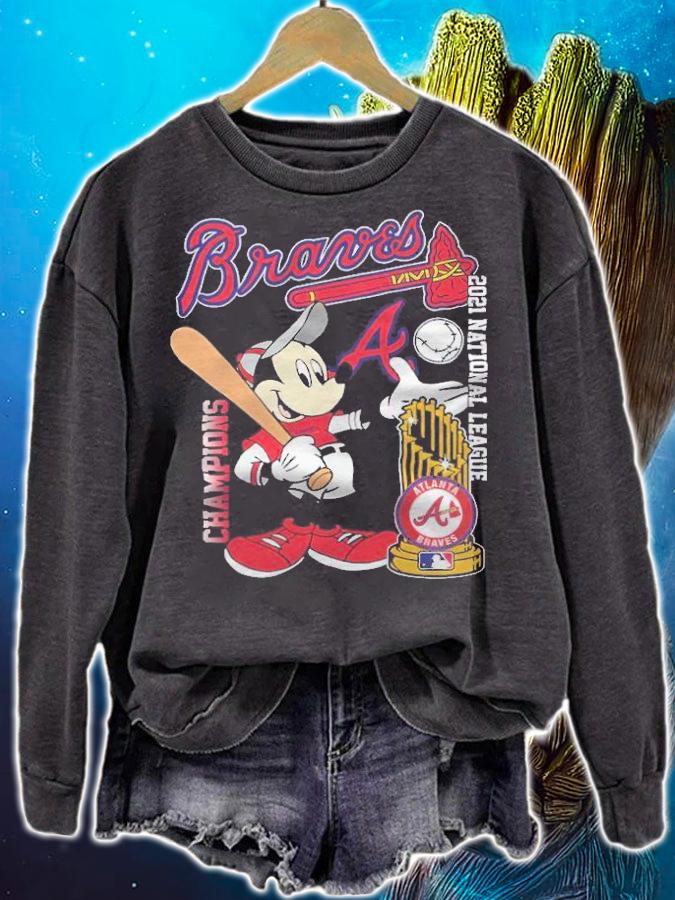 Braves 2021 National League Mickey Mouse shirt t-shirt sweatshirt
