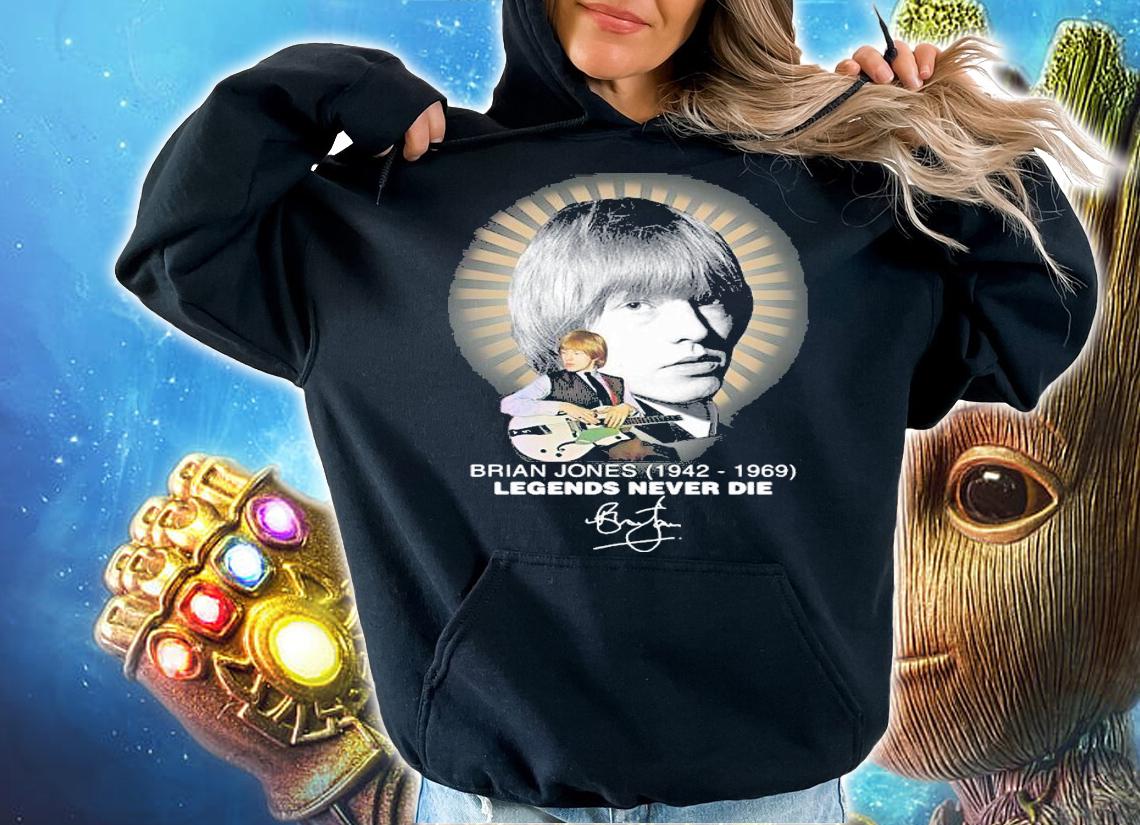Brian Jones 1942-1969 legends never die signature shirt t-shirt hoodie