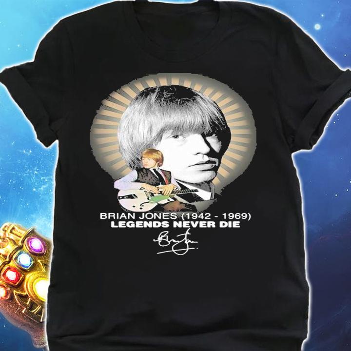 Brian Jones 1942-1969 legends never die signature shirt t-shirt shirt