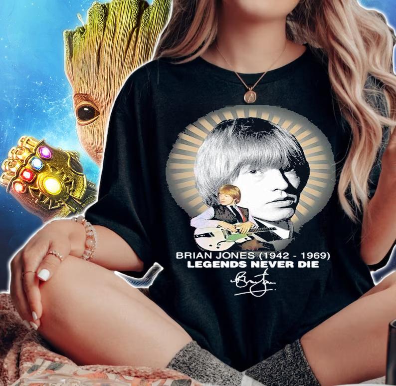 Brian Jones 1942-1969 legends never die signature shirt t-shirt woman shirt