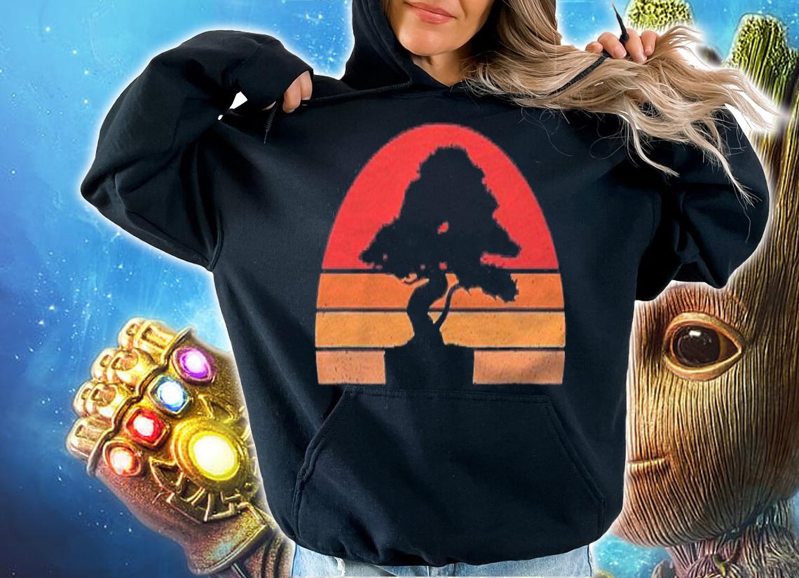Bonsai Silhouette Retro Vintage Distressed T-shirt t-shirt hoodie