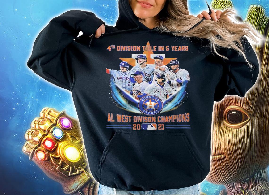 Houston Astros 4th Division Title In 5 Years AL West Division Champions 2021 shirt t-shirt hoodie