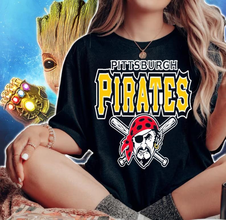 Pittsburgh Pirates Retro MLB T-Shirt t-shirt woman shirt