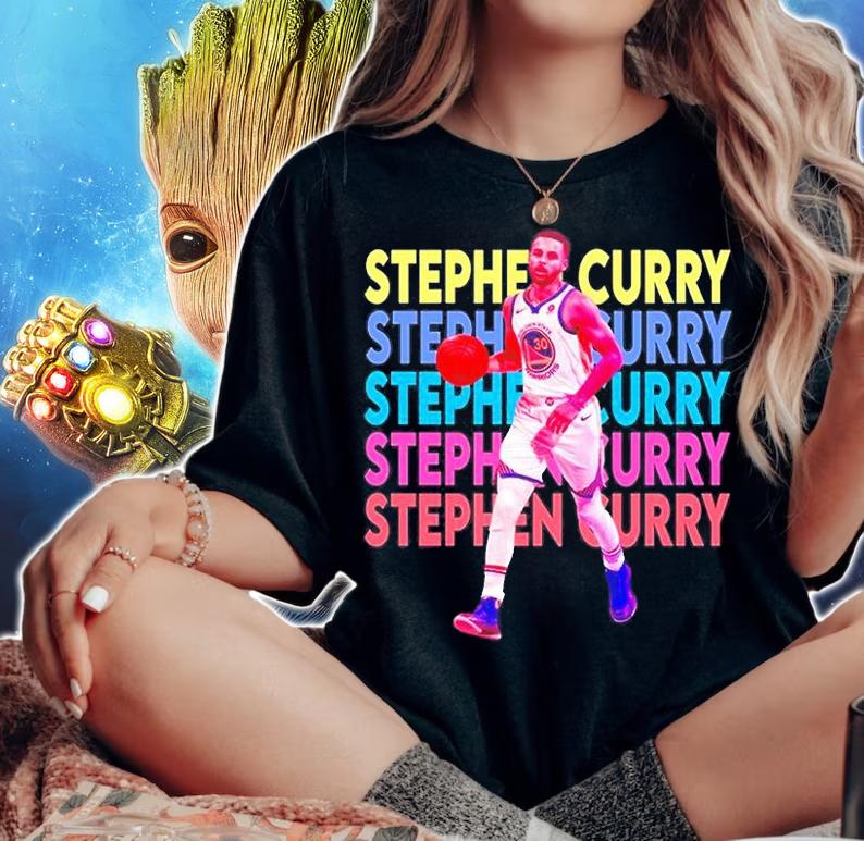 Stephen Curry NBA Player T-Shirt t-shirt woman shirt