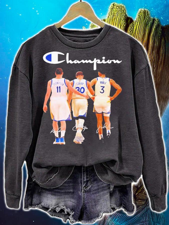 Champion Thompson Curry Poole signatures shirt t-shirt sweatshirt