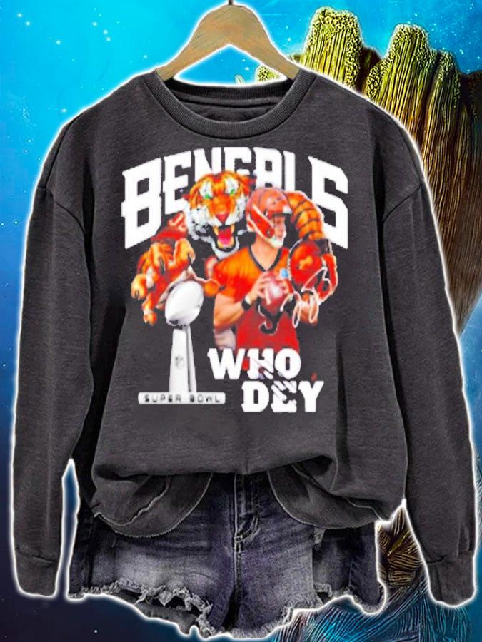 Cincinnati Bengals 9 Joe Burrow Who Dey Champion Super Bowl Signature T-Shirt t-shirt sweatshirt