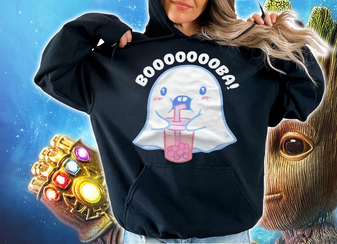 Ghost Drinking Japanese Boba Bubble Tea Halloween Costume Shirt t-shirt hoodie