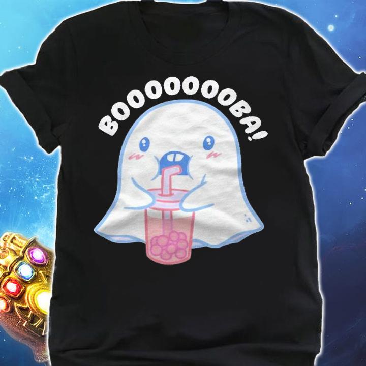 Ghost Drinking Japanese Boba Bubble Tea Halloween Costume Shirt t-shirt shirt