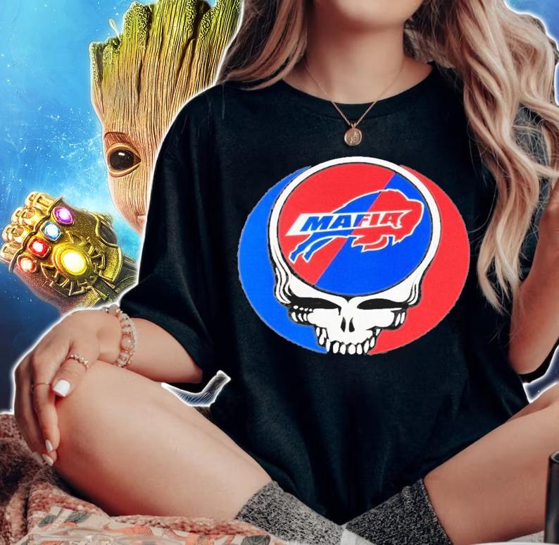 Grateful Dead Mafia Buffalo Bills t-shirt woman shirt