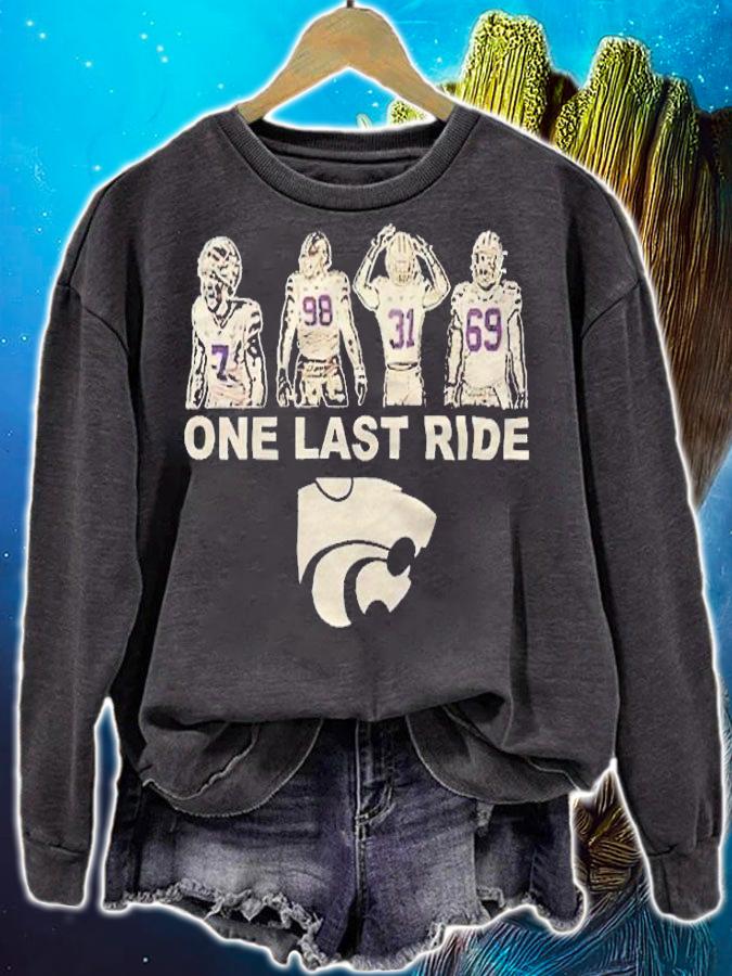 Kansas State football one last ride T-shirt t-shirt sweatshirt