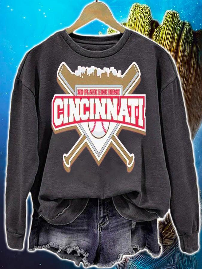 No Place Like Home Cincinnati Baseball T-Shirt t-shirt sweatshirt